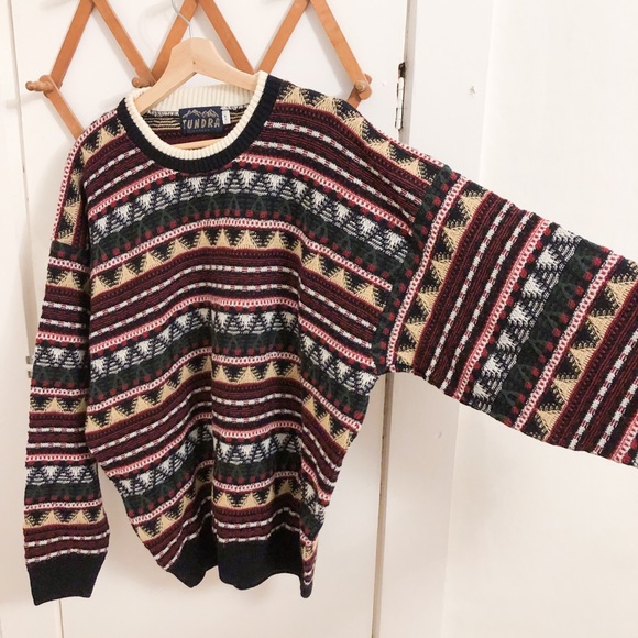 Vintage Tundra Wool Blend Sweater - Picture 1 of 6